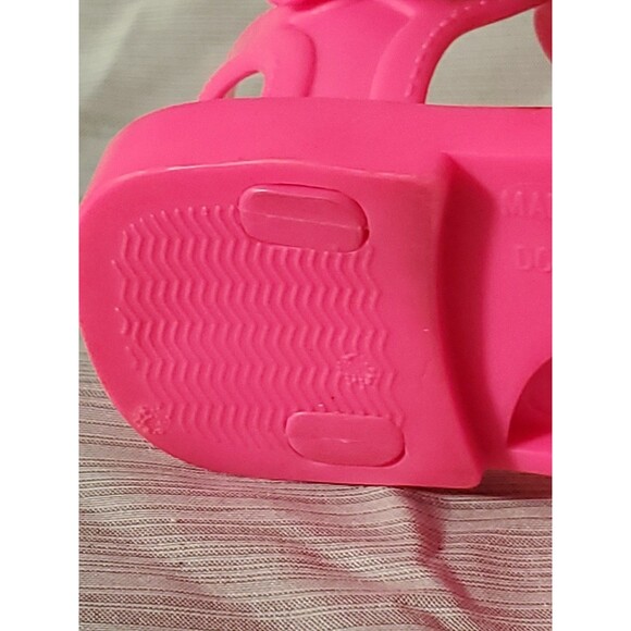 Baby Girl Hot Pink Jelly Sandals W/Flower (Size 3) Spring/Summer/Easter/Beach - Picture 10 of 16